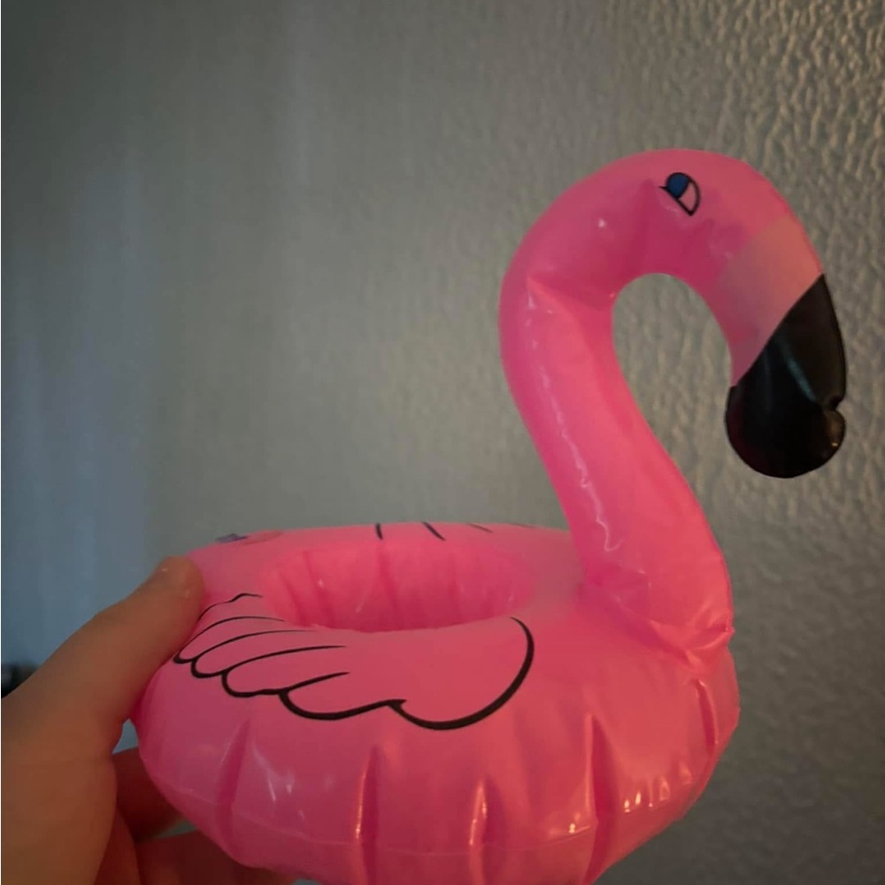 Pink Flamingo Inflatable Drink Holder